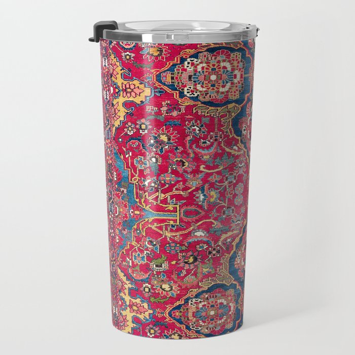 Bakhtiari West Persian Rug Print Travel Mug Gallery Image 3