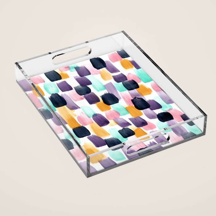 Kaleidoscope, Abstract Painting, Abstract Print, Color Pop, Pattern, Acrylic Tray Gallery Image 1