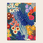 Flower Meadow Pink Yellow Orange Teal Blue Pattern Notebook Gallery Image 4