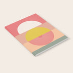 Mid Mod Geometry Abstract 1/2 - Peach Fuzz Notebook Gallery Image 2