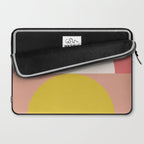 Mid Mod Geometry Abstract 1/2 - Peach Fuzz Laptop Sleeve Gallery Image 2