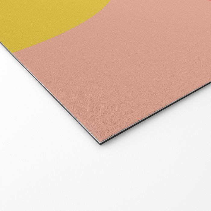 Mid Mod Geometry Abstract 1/2 - Peach Fuzz Welcome Mat Gallery Image 2