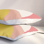 Mid Mod Geometry Abstract 1/2 - Peach Fuzz Pillow Sham Gallery Image 3
