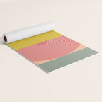 Mid Mod Geometry Abstract 1/2 - Peach Fuzz Yoga Mat Gallery Image 2