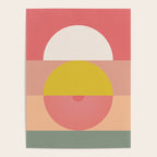 Mid Mod Geometry Abstract 1/2 - Peach Fuzz Poster Gallery Image 4