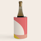 Mid Mod Geometry Abstract 1/2 - Peach Fuzz Wine Chiller Gallery Image 3