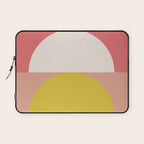 Mid Mod Geometry Abstract 1/2 - Peach Fuzz Laptop Sleeve Gallery Image 1