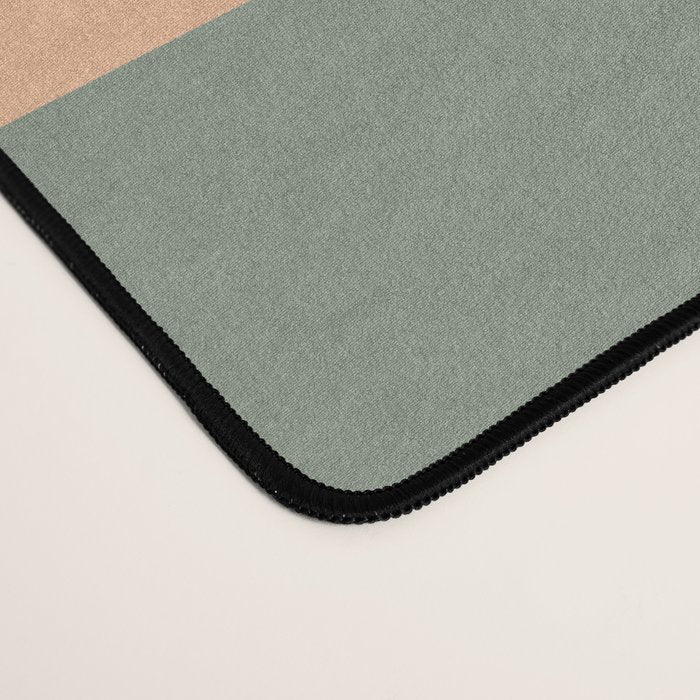 Mid Mod Geometry Abstract 1/2 - Peach Fuzz Desk Mat Gallery Image 4