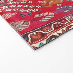 Floral Persian Rug Print With Birds And Animals Welcome Mat Gallery Image 2