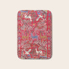 Floral Persian Rug Print With Birds And Animals Bath Mat Gallery Image 1