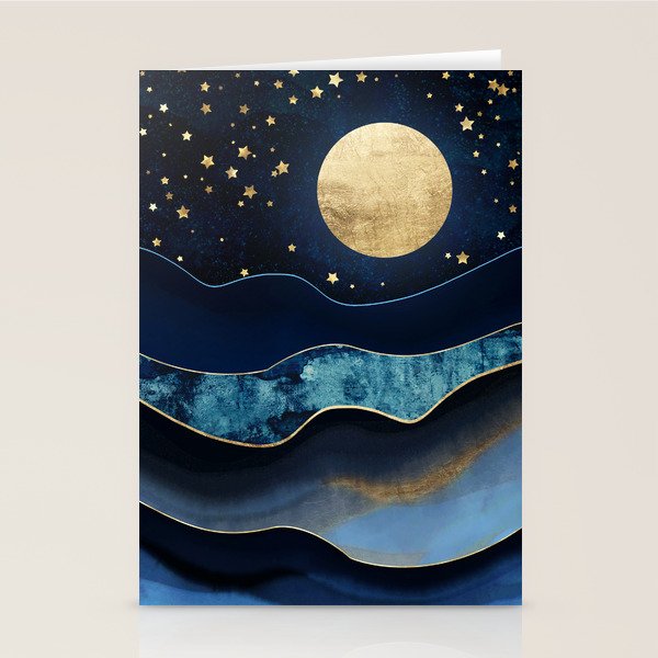 Golden Moon Stationery Card Gallery Image 1