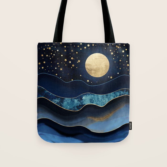 Golden Moon Tote Bag Gallery Image 1