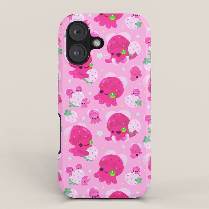 Strawberry squid iPhone Case Gallery Image 1