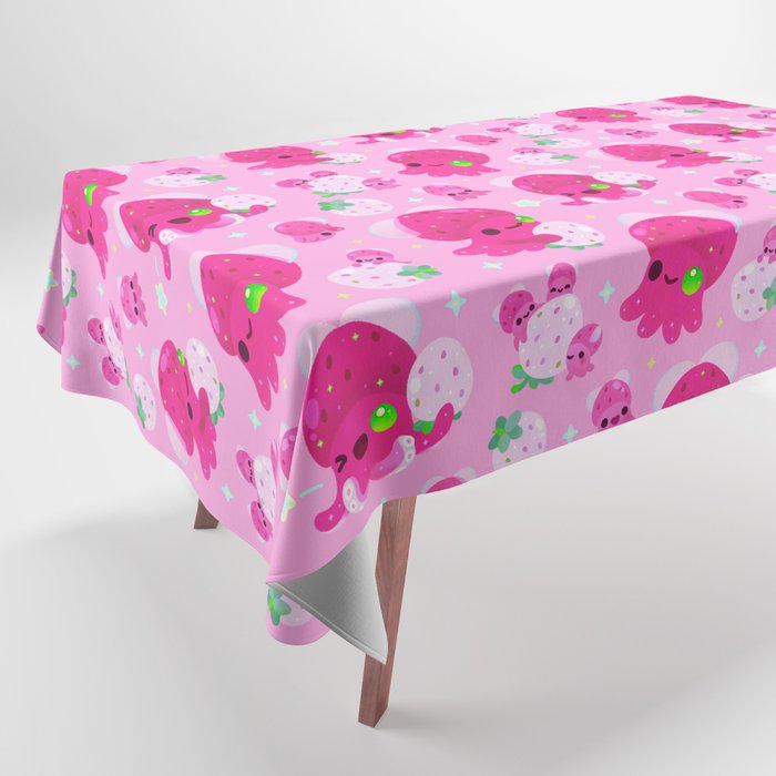 Strawberry squid Tablecloth Gallery Image 1