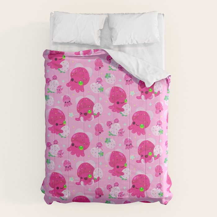 Strawberry squid Comforter Gallery Image 6