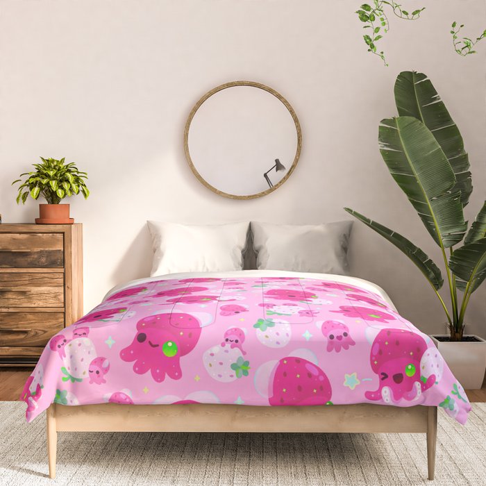 Strawberry squid Comforter Gallery Image 3