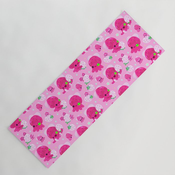 Strawberry squid Yoga Mat Gallery Image 1