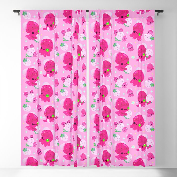 Strawberry squid Window Curtain Gallery Image 5