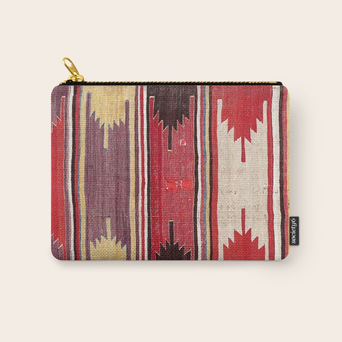 Nevsehir Cappadocian Central Anatolian Kilim Print Carry All Pouch Gallery Image 1