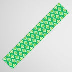 Retro Mid Century Green Ogee Table Runner Gallery Image 3