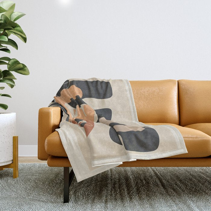 Organic Rhythms 8 Throw Blanket Gallery Image 1
