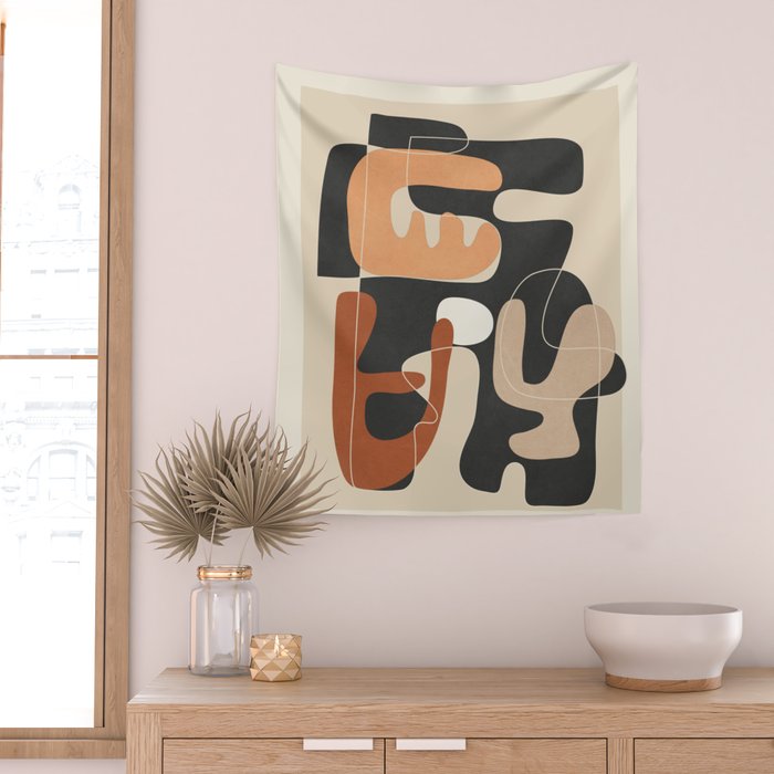 Organic Rhythms 8 Wall Tapestry Gallery Image 2