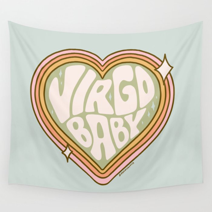 Virgo Baby Wall Tapestry Gallery Image 4