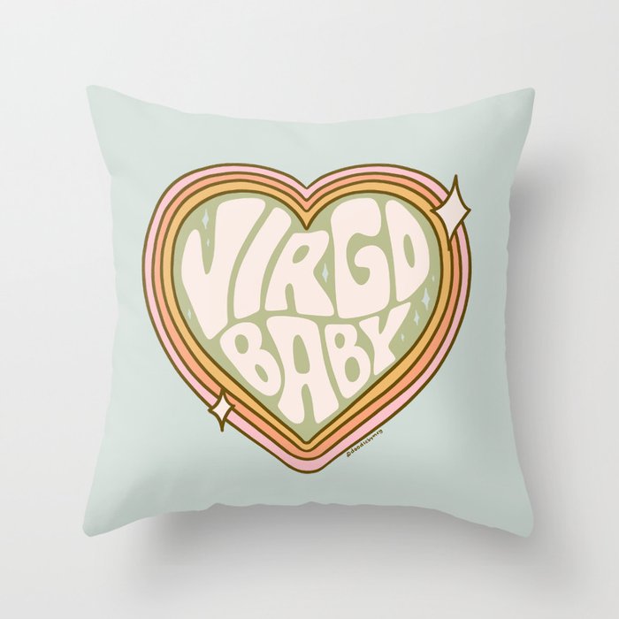 Virgo Baby Throw Pillow Gallery Image 6