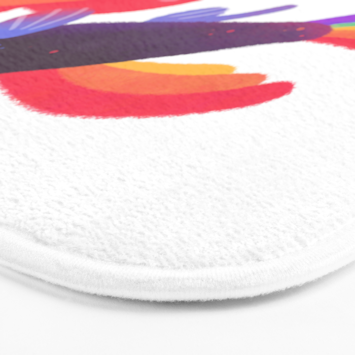 Rainbow guppy 7 Bath Mat Gallery Image 3