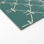 Bows & Ribbons Pattern XXXI Teal Green Welcome Mat Gallery Image 2