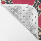 Tashkent Uzbekistan Central Asian Suzani Embroidery Print Bath Mat Gallery Image 2