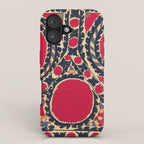 Tashkent Uzbekistan Central Asian Suzani Embroidery Print iPhone Case Gallery Image 1