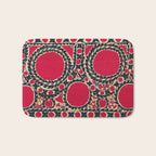 Tashkent Uzbekistan Central Asian Suzani Embroidery Print Bath Mat Gallery Image 1