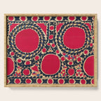 Tashkent Uzbekistan Central Asian Suzani Embroidery Print Serving Tray Gallery Image 1