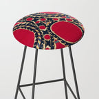 Tashkent Uzbekistan Central Asian Suzani Embroidery Print Stool Gallery Image 2
