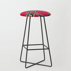 Tashkent Uzbekistan Central Asian Suzani Embroidery Print Stool Gallery Image 1