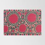 Tashkent Uzbekistan Central Asian Suzani Embroidery Print Rug Gallery Image 2