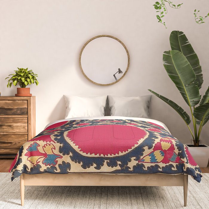 Tashkent Uzbekistan Central Asian Suzani Embroidery Print Comforter Gallery Image 3
