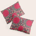 Tashkent Uzbekistan Central Asian Suzani Embroidery Print Pillow Sham Gallery Image 3