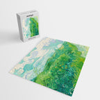 Green Wheat Fields, Auvers, 1890, Vincent van Gogh Jigsaw Puzzle Gallery Image 2