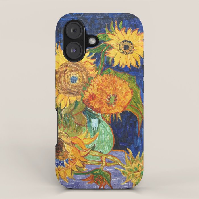 Van Gogh, Five Sunflowers 1888 Artwork Reproduction, Posters, Tshirts, Prints, Bags, Men, Women, Kid iPhone Case Gallery Image 1