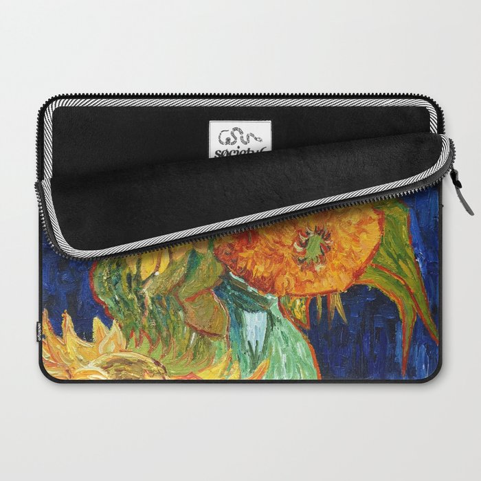Van Gogh, Five Sunflowers 1888 Artwork Reproduction, Posters, Tshirts, Prints, Bags, Men, Women, Kid Laptop Sleeve Gallery Image 2