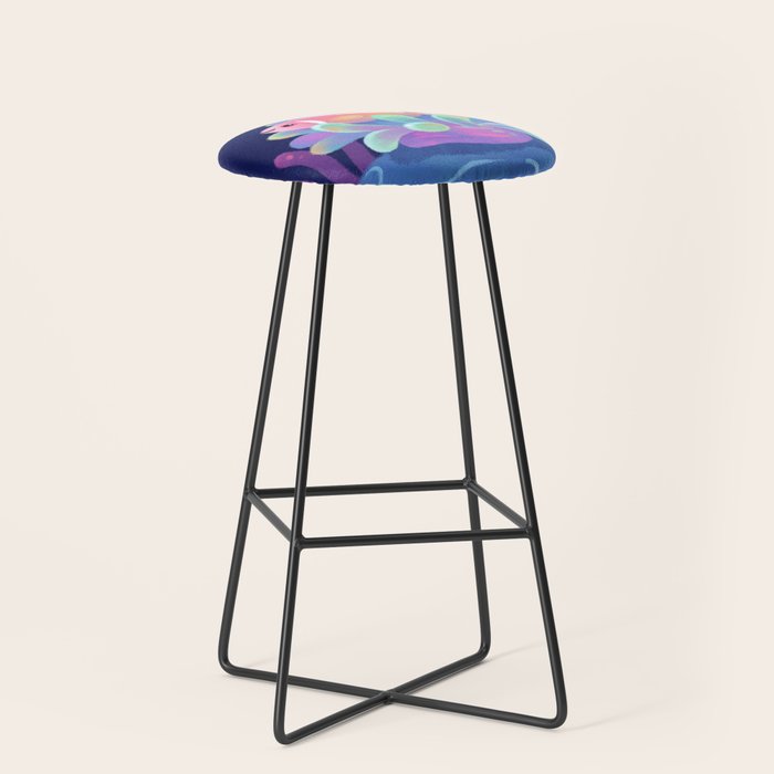 Pink skunk clownfish Stool Gallery Image 1