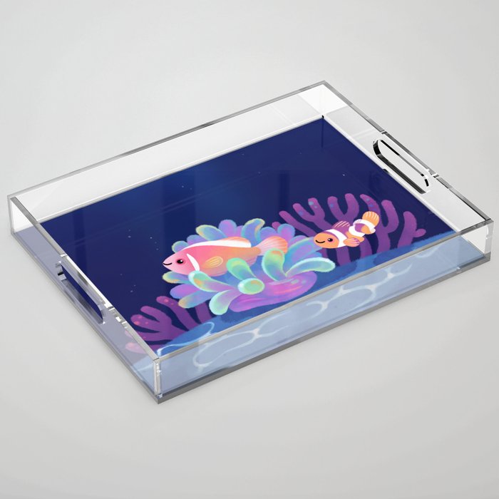Pink skunk clownfish Acrylic Tray Gallery Image 1