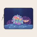 Pink skunk clownfish Laptop Sleeve Gallery Image 1