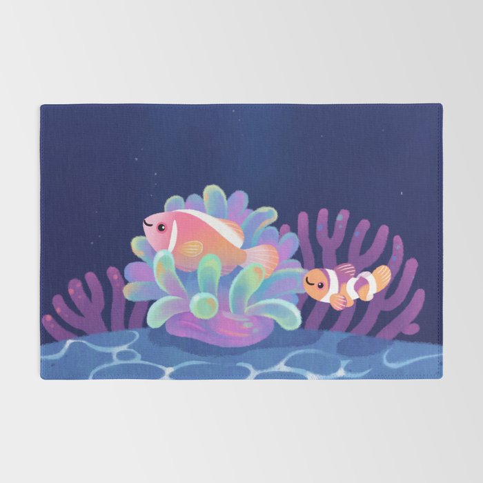 Pink skunk clownfish Rug Gallery Image 2