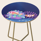 Pink skunk clownfish Side Table Gallery Image 2