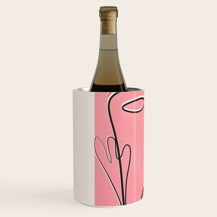 Abstract Face Line Art 02 Wine Chiller Gallery Image 2