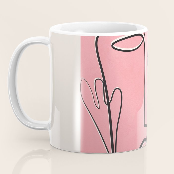 Abstract Face Line Art 02 Coffee Mug Gallery Image 3