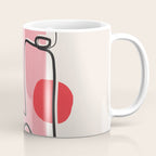 Abstract Face Line Art 02 Coffee Mug Gallery Image 1